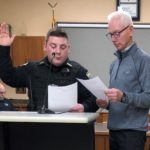 Tyler Gibson: Mayor Dave Carlsrud administers the oath of office on December 6th.