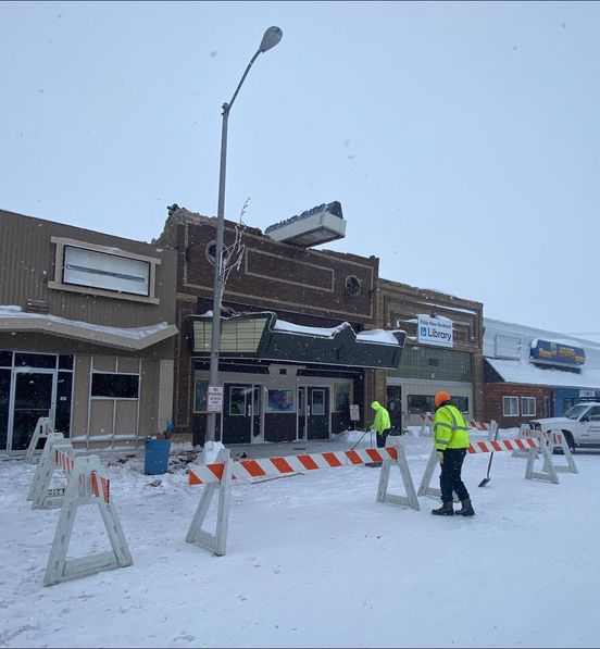 Heavy Snow Causes Roof Collapse at New Rockford Theatre News Dakota