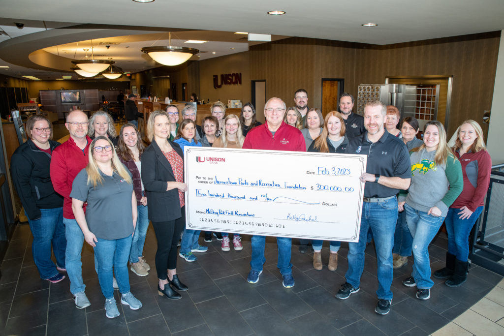 Park Renovation Receives Donation from Unison Bank News Dakota