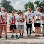 Super Stock: Finalists L to R: Kallen Hansen – 1st, Zoe Erfelt – 2nd, Ian King – 3rd, Zack Anderson – 4th, Aubree Nelson - 5th, Jordyn Harseth – 6th, Avery Fiedler – 7th and Paige Brunden – 8th and Drivers Choice.