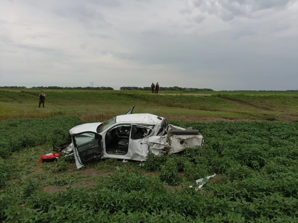 Semi Crashes into Pickup Sending One to the Hospital - Vimarsana News