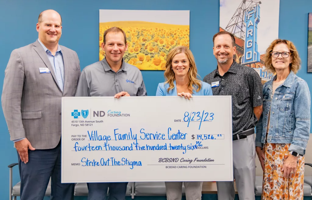 BCBSND Caring Foundation Donates $14,500 to The VFSC - Vimarsana News