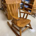 Large-Solid-Oak-Rocking-Chair: Donated-by-Anonymous-Donor