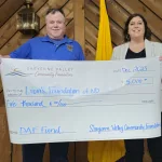 Lions Club Foundation: Paul McDonald and Andrea Nelson.