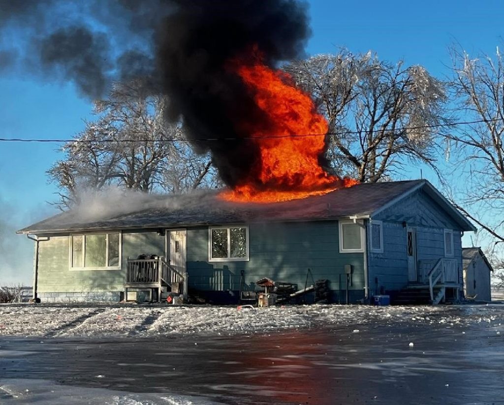 Home Destroyed In Fire Near Jamestown; No Injuries Reported | News Dakota