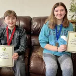 Winners: (L-R): Runner-Up John Oakland and School Champion Ceanna Walker