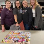 Puzzle winners: Cora Potts, Alyssa Yorek, Lynae Klemisch, and Ashley Horner. They completed the puzzle in 32 minutes and 50 seconds.