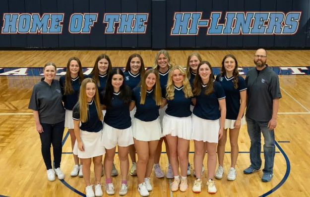 Celebration of the girls tennis state championship on June 13