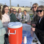 Crop Walk Five: Our Saviors Lutheran Church gave CROP walkers a drink of clean water reminding walkers that people in developing countries walk about 4 miles to get their water.