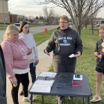 Crop Walk Four: Trinity Lutheran discussed the link between good nutrition and good vision for us in the USA and in developing countries.