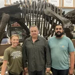 Oliver Assembly Crew: L to R Emmarie, Alan, and Everett Komrosky of Hell Creek Relics of Valley City.