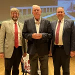 Larry J. Robinson: L to R; Dr. Steven W. Shirley, Larry J. Robinson, and Dr. Alan D. LaFave.