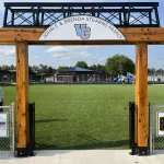 Stearns Family Playground: John F. and Brenda Stearns Family donation made this beautiful playground addition possible near Jefferson Elementary school.