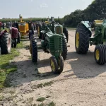 Tractor Trek: Brudevold farm staging area before the trek.