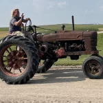 Tractor Trek: Curtis family International tractor.