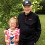 Uria with Wilbur Gabel: Uria captured first place back in 2017 at a tournament in Alexandria, Minnesota.