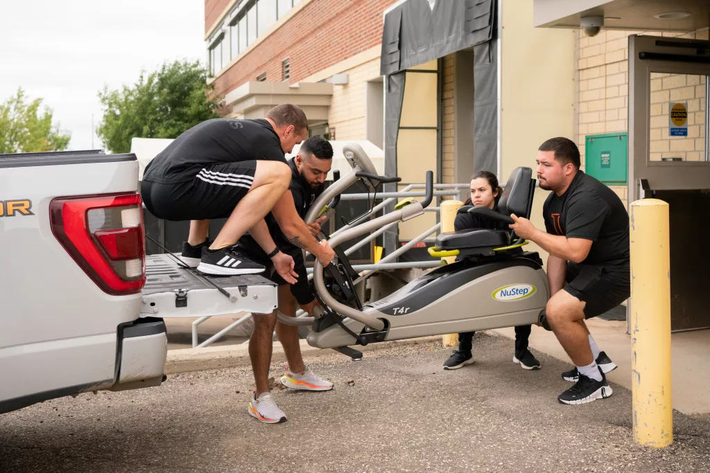 Jamestown Regional Medical Center Donates Fitness Equipment to University of Jamestown