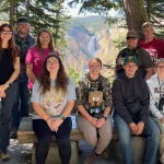 VCSU in Yellowstone: Students and Staff members