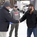 Mobile Kitchen: Northwest College staff deliver mobile kitchen and refrigeration trailers to University of Jamestown.