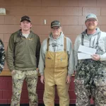 1st place team: L to R; Martin Messer, Dillon Steinolfson, and Conrad Nelson.