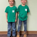 Cloverbuds: L to R: Peter Steinberger, Chester Peterson