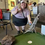 Bar golf: Hole-in-one at Jimmy's Pizza.