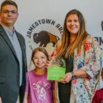 2025 Young Farmer of the Year: Taylor Dockter of Medina and her husband Dylan.