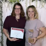 Nicole and Tara: Community Difference Partner of the Year recipients, (L to R) Nicole Lemieux and Tara Kapp.