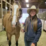 Molly and Mesa: Molly Otto and Dashin On Fire “Mesa,” the 2025 Barrel Horse Rising Star for the Badlands Circuit.