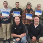 Jamestown Park Board: Back Row: Mindi Schmitz (JPRD Board Chair), Ken Gardner, Josh Smaage, Mike Fields, Craig Kopp, and Mike Landscoot (JPRD Board Member) Front Row: Mark Ukestad (Board Member) and Mike Soulis (Board Member)