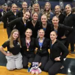 Hi-Lites: Team Photo: (Front Row-L-R) Kiyah Hayes, Claire Shanenko, Hailley Grenz, Addie Spanier (Middle Row L-R)- Aaliyah Torbenson, Olivia Lassiter, Addy Chase, Paige Tulp (Back Row L-R): Mazy Chase, Deanna Kinney, Coach Megan Gilbertson, Coach Kristen Spanier, Ava Shanenko, Taylor Spanier