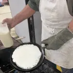 Board Member Lewis Legge: Making Swedish pancakes.