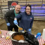 Chili Cook-off 2026: KOVC's Ryan Cunningham and Erin Tombarge.