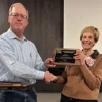 Carol Umsted: BCTOA Chair, Bruce Anderson & Valley Twp. Clerk-Treas Carol Umsted.