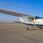 The plane: Barnes County Airport.