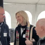 Julie Fedorchak: Visiting with local farmers and Columbia Grain staff members.