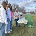 Malaria: Faith Lutheran Church displayed a malaria net used to protect children and adults from this lethal disease.