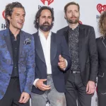 Brandon Flowers^ Ronnie Vannucci^ Jr.^ Mark Stoermer and Dave Keuning of The Killers attends the 2015 iHeartRadio Music Festival on September 18^ 2015 in Las Vegas.