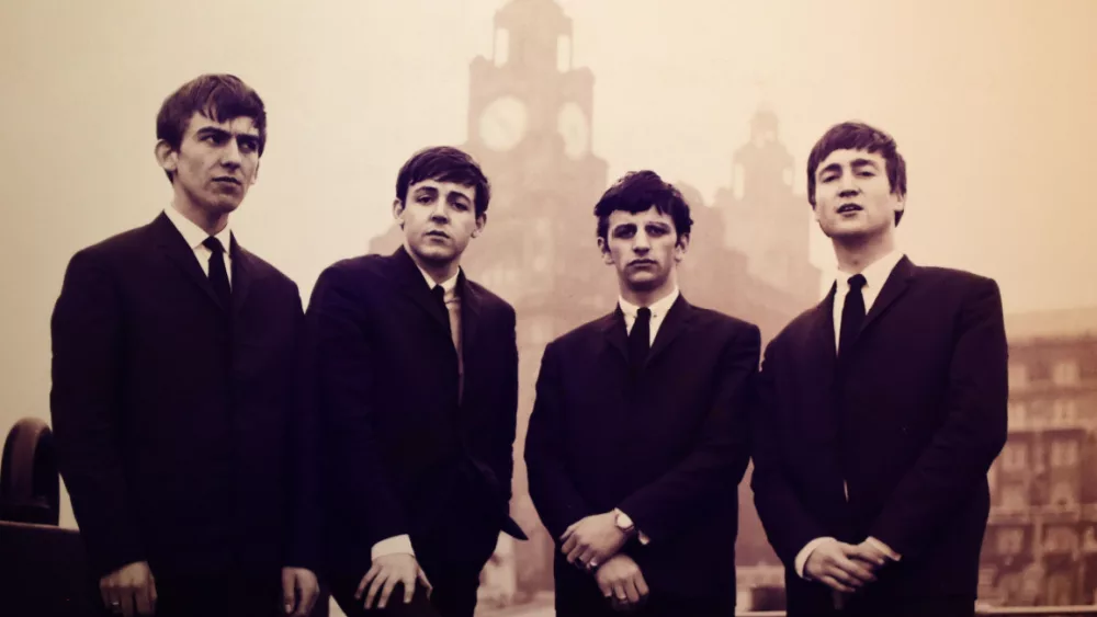 Picture of the Beatles at The Beatles Story^ a museum in Liverpool located on the historical Royal Albert Dock