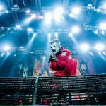 Heavy-metal band Slipknot performing at Olimpiyski stadium^ Moscow during Memorial World Tour MOSCOW^ RUSSIA - JUNE 29^ 2011