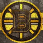 Emblem of the Boston Bruins. The Boston Bruins are a professional ice hockey team. Logo for presentation or infographics.
