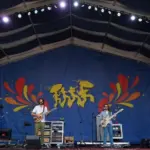 Peter Anspach^ Rick Mitarotonda^ Trevor Weeks and Cotter Ellis of the jam band Goose perform on stage at the 2025 New Orleans Jazz and Heritage Festival. New Orleans^ Louisiana - April 24^ 2025