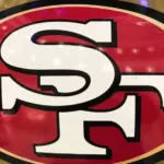 San Francisco 49ers Jumbo Helmet on Display for Super Bowl LII. Minneapolis^ MN/USA December 31^ 2017