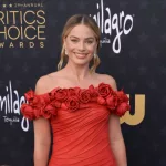 Margot Robbie at the 29th Annual Critics Choice Awards at Barker Hangar. SANTA MONICA^ USA. January 14^ 2024