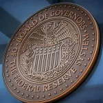 Seal of the Board of Governors of the United States Federal Reserve System. This version of the seal mostly dates from 1935.