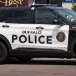 Buffalo Police vehicle SUV. Buffalo^ New York^ USA- June 11^ 2022