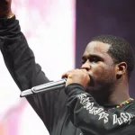 A$AP FERG performing live on stage^ in radio microphone on scene. MOSCOW - 29 JULY^2017