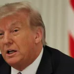 Donald Trump speaks during an event on July 07^ 2020 in Washington^ DC.