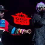 Antwan André Patton aka Big Boi and André Lauren Benjamin aka André 3000 perform as OutKast. San Francisco^ CA/USA: 10/18/14