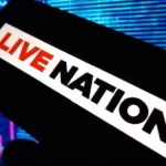 Live Nation company logo displayed on mobile phone Konskie^ Poland - November 24^ 2024